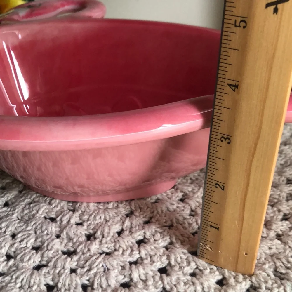 Pink Flamingo Shaped Melamine Bowl